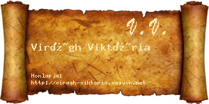 Virágh Viktória névjegykártya