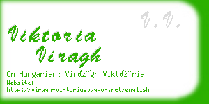 viktoria viragh business card